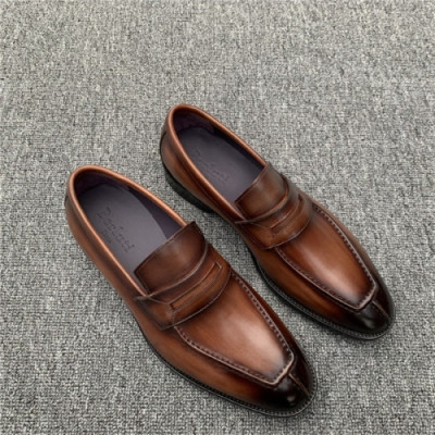 Berluti 2020 Men's Leather Oxford Shoes - 벨루티 2020 남서용 레더 옥스퍼드 슈즈,Size(240-275),BERTS0137,브라운