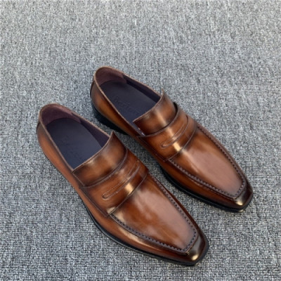 Berluti 2020 Men's Leather Oxford Shoes - 벨루티 2020 남서용 레더 옥스퍼드 슈즈,Size(240-275),BERTS0138,브라운