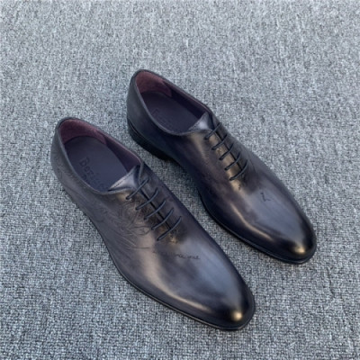 Berluti 2020 Men's Leather Oxford Shoes - 벨루티 2020 남서용 레더 옥스퍼드 슈즈,Size(240-275),BERTS0142,닥크그레이