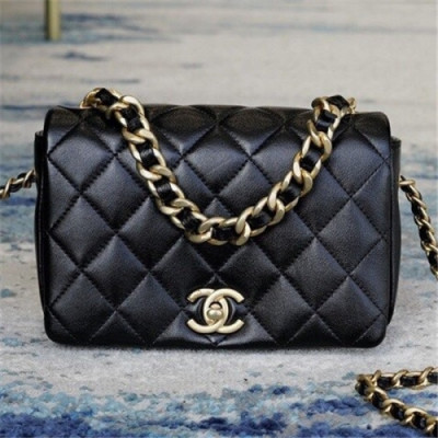 Chanel 2020 Women's Leather Tote Shoulder Bag,20cm - 샤넬 2020 여서용 레더 토트 숄더백,20cm,CHAB1582,블랙