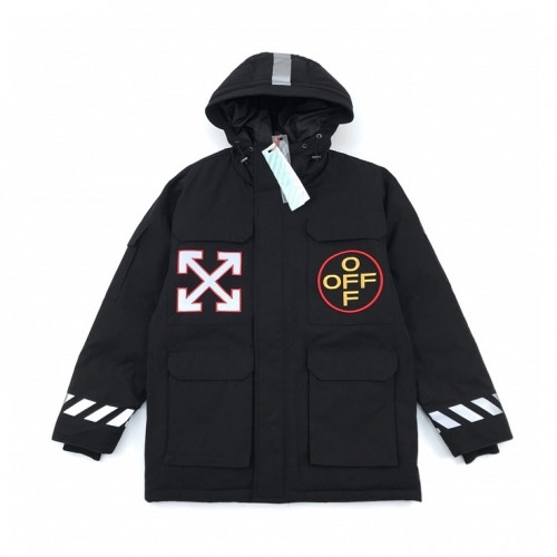 [오프화이트]Off-white 2020 Mens Logo Casual Duck Down Jackets - 오프화이트 2020 남성 로고 캐쥬얼 덕다운 자켓 Off0606x.Size(m - 3xl).블랙