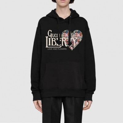 [구찌]Gucci 2020 Mm/Wm Logo Casual Oversize Cotton Hooded - 구찌 2020 남/녀 로고 캐쥬얼 오버사이즈 코튼 후드티 Guc03208x.Size(s - l).블랙