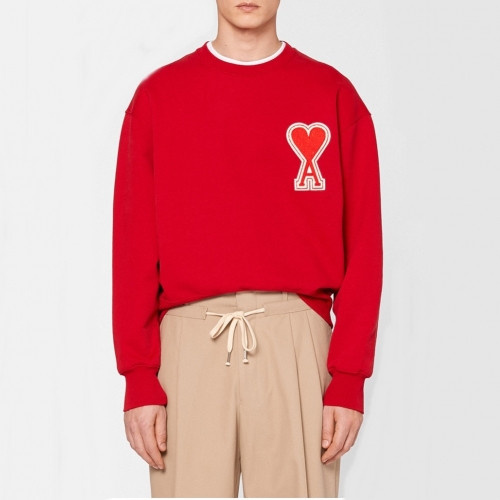 Ami 2020 Mens Logo Casual Cotton Man-to-man - 아미 2020 남성 로고 코튼 맨투맨 Ami0057x.Size(s - l).레드