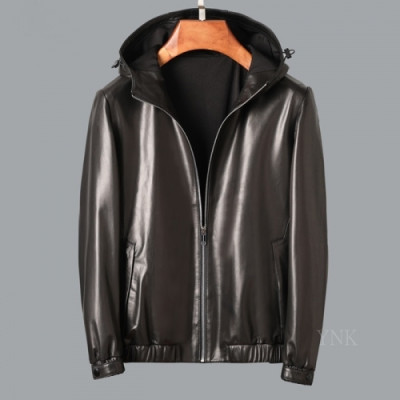 [버버리]Burberry 2020 Mens Casual Leather Jackets - 버버리 2020 남성 캐쥬얼 가죽 자켓 Bur03375x.Size(m - 3xl).블랙