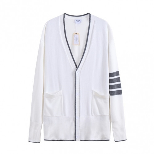 Thom Browne 2020 Womens Strap V-neck Cardigan - 톰브라운 2020 여성 스트랩 브이넥 가디건 Thom01106x.Size(s - xl).화이트