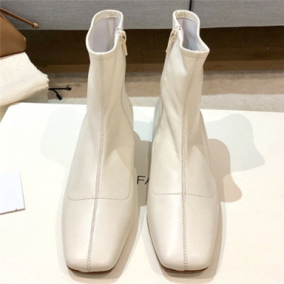 By Far 2020 Women's Leather Ankle Boots - 바이파 2020 여성용 레더 앵글부츠,Size(225-250),BYFS0017,화이트