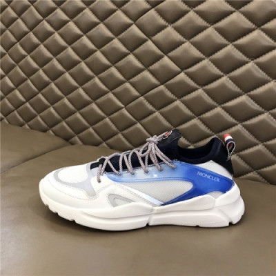 Moncler 2020 Men's Leather Sneakers - 몽클레어 2020 남성용 레더 스니커즈,Size(240-270),MONCS0057,화이트