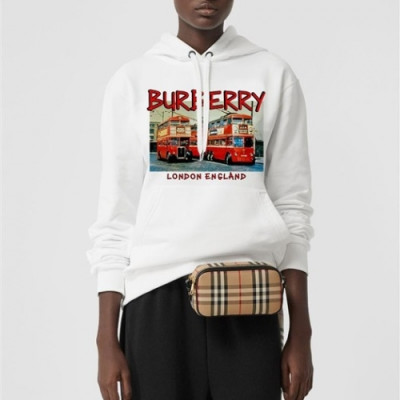 [버버리Burberry 2020 Mm/Wm Logo Casual Hoodie - 버버리 2020 남/녀 로고 캐쥬얼 후드티 Bur03412x.Size(s - xl).화이트