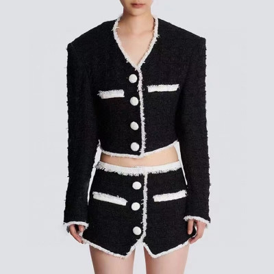 [입생로랑]Saint Laurent 2023 Womens Jackets - 입생로랑  2023 여성 자켓/팬츠  Ysl0102x.Size(s - l).블랙