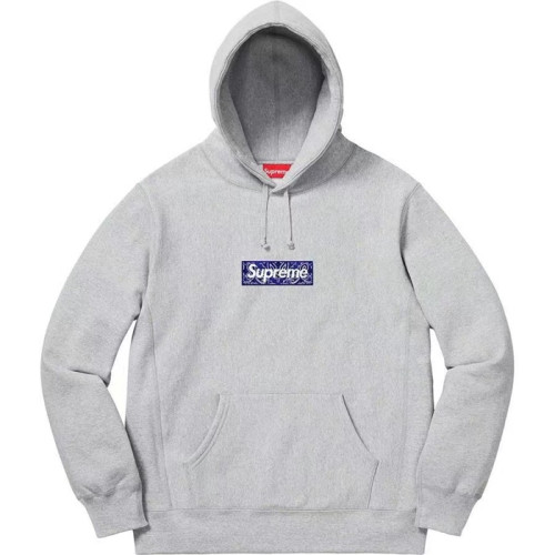 [슈프림]Supreme 2023 Mm/Wm Logo Cotton Hoodie  - 슈프림 2023 남/녀 로고 후드티 Sup0116x.Size(s - xl).그레이