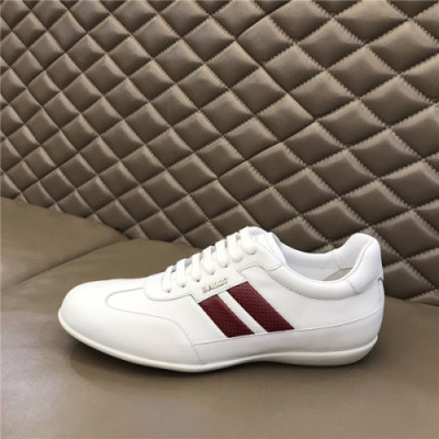 Bally 2020 Men's Leather Sneakers - 발리 2020 남성용 레더 스니커즈,Size(240-270),BALS0137,화이트