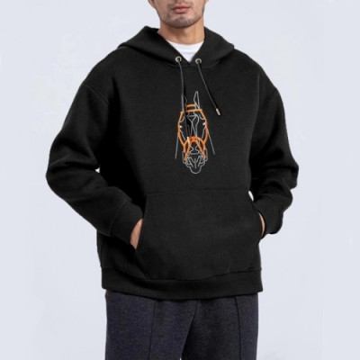 Hermes 2020 Mens Logo Casual Cotton Hoodie - 에르메스 2020 남성 로고 캐쥬얼 코튼 후드티 Her0554x.Size(m - 3xl).블랙