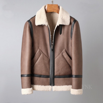 [버버리]Burberry 2020 Mens Casual Leather Jackets - 버버리 2020 남성 캐쥬얼 가죽 자켓 Bur03471x.Size(m - 3xl).브라운