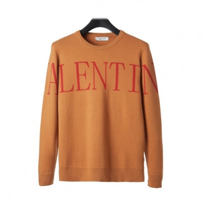 [발렌티노]Valentino 2020 Mens Big Logo Crew-neck Wool Sweaters - 발렌티노 2020 남성 빅로고 크루넥 울 스웨터 Val0444x.Size (m - 3xl).오렌지