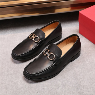 Salvatore Ferragamo 2020 Men's Leather Loafer - 페라가모 2020 남성용 레더 로퍼,Size(240-270),FGMS0493,블랙