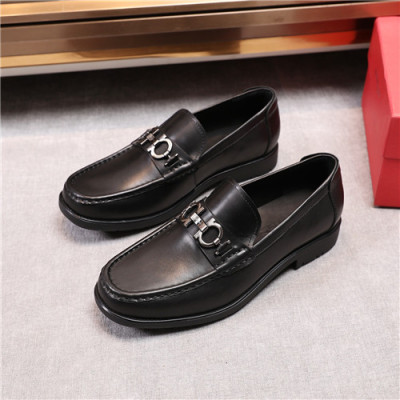 Salvatore Ferragamo 2020 Men's Leather Loafer - 페라가모 2020 남성용 레더 로퍼,Size(240-270),FGMS0494,블랙