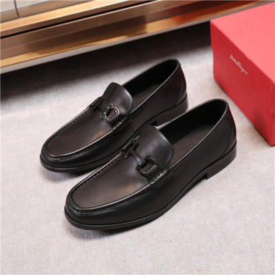 Salvatore Ferragamo 2020 Men's Leather Loafer - 페라가모 2020 남성용 레더 로퍼,Size(240-270),FGMS0495,블랙