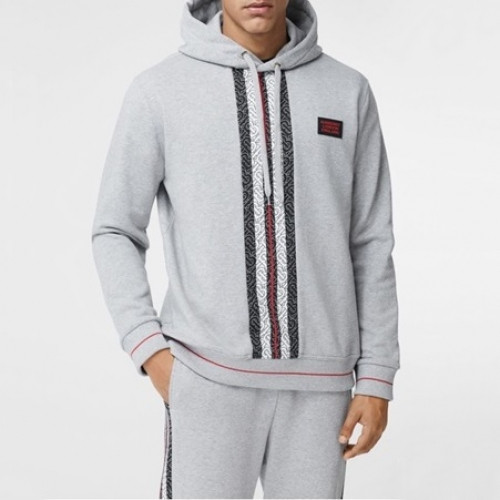 Burberry 2020 Mens Logo Casual Cotton Hoodie - 버버리 2020 남성 로고 캐쥬얼 코튼 후드티 Bur03505x.Size(s - 2xl).그레이