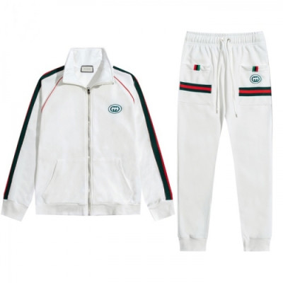 [구찌]Gucci 2020 Mens Logo Casual Training Clothes - 구찌 2020 남성 로고 캐쥬얼 트레이닝복 Guc03302x.Size(s - 2xl).화이트