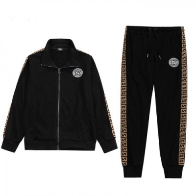 [펜디]Fendi 2020 Mens Patch Logo Training Down Clothes&Pants - 펜디 2020 남성 패치 로고 다운 트레이닝복&팬츠 Fen0896x.Size(m - 3xl).블랙