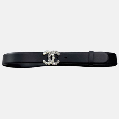 Chanel 2020 Women's Leather Belt - 샤넬 2020 여성용 레더 벨트,3cm블랙