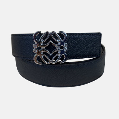 Loevve 2020 Women's Leather Belt - 로에베 2020 여성용 레더 벨트,LOEBT0041.Size(3.2cm).블랙