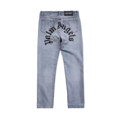 Palm Angels 2020 Mens Logo Casual Denim Pants - 팜 엔젤스 2020 남성 로고 캐쥬얼 데님 팬츠 Pam0058x.Size(30 - 33).블루