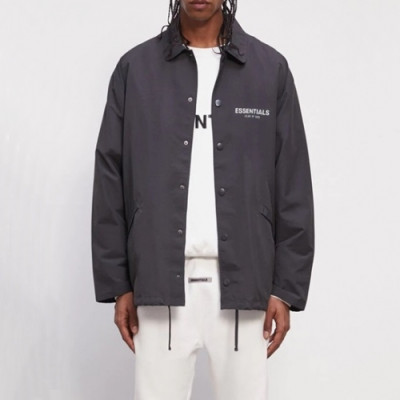 [피어오브갓]Fear of god 2020 Mens Manuel Logo Jacket  - 피어오브갓 2020 남성 메뉴얼 로고 자켓 Fea0231x.Size(s - xl).다크그레이