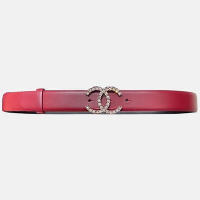 Chanel 2020 Women's Leather Belt - 샤넬 2020 여성용 레더 벨트,3cm,레드