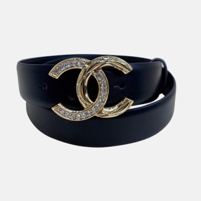 Chanel 2020 Women's Leather Belt - 샤넬 2020 여성용 레더 벨트,3cm,블랙