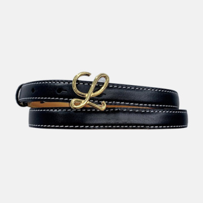 Loevve 2020 Women's Leather Belt - 로에베 2020 여성용 레더 벨트,LOEBT0055.Size(1.5cm).블랙