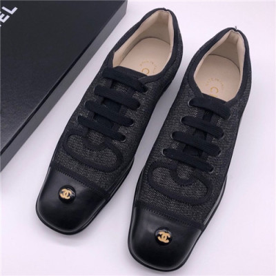 Chanel 2021 Women's Leather Flat - 샤넬 2021 여성용 레더 플렛,Size(225-250),CHAS0515,블랙