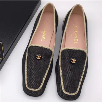 Chanel 2021 Women's Leather Flat - 샤넬 2021 여성용 레더 플렛,Size(225-250),CHAS0518,블랙