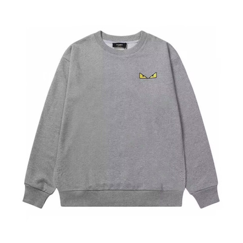 [펜디]Fendi 2023 Mens Logo Crew-neck Cotton Tshirts - 펜디 2023 남성 몬스터 크루넥 코튼 긴팔티 Fen0903x.Size(xs - l).그레이