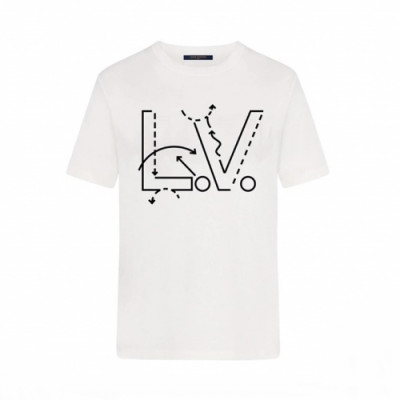 [루이비통]Louis vuitton 2020 Mens Logo Short Sleeved Tshirts - 루이비통 2020 남성 로고 반팔티 Lou02519x.Size(m - 2xl).화이트