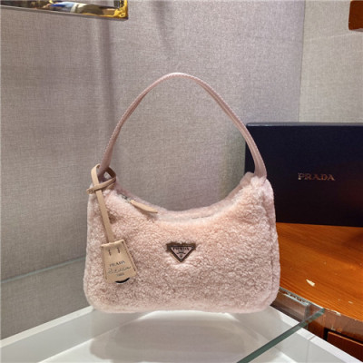 [프라다] Prada 2020 Women's Hobo Bag.23cm - 프라다 2020 여성용 호보백,23cm,PRAB0325,핑크