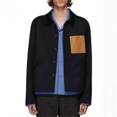 [로에베]Loewe 2020 Mens Logo Casual Jackets - 로에베 2020 남성 로고 캐쥬얼 자켓 Loe0345x.Size(m - 2xl).블랙