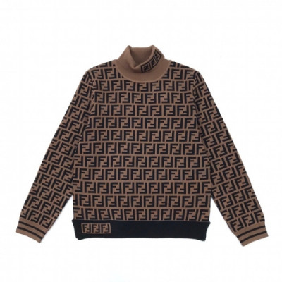 [펜디]Fendi 2020 Womens Logo Crew-neck Wool Sweaters - 펜디 2020 여성 로고 크루넥 울 스웨터 Fen0906x.Size(s - l).브라운