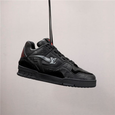 Louis Vuitton 2020 Men's Leather Sneakers - 루이비통 2020 남성용 레더 스니커즈,Size(240-270),LOUS1625,블랙