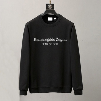 Ermenegildo Zegna 2020 Mens Casual Cotton Tshirts - 에르메네질도 제냐 2020 남성 캐쥬얼 코튼 긴팔티 Zeg0242x.Size(m - 3xl).블랙