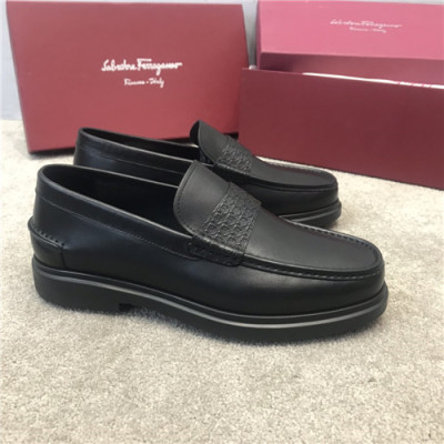 Ferragamo 2020 Men's Leather Shoes - 페라가모 2020 남성용 레더 슈즈,Size(240-270),FGMS0502,블랙