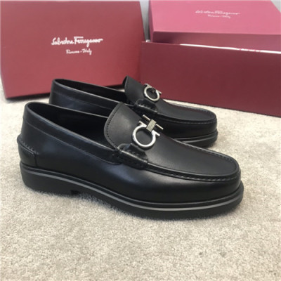 Ferragamo 2020 Men's Leather Shoes - 페라가모 2020 남성용 레더 슈즈,Size(240-270),FGMS0504,블랙