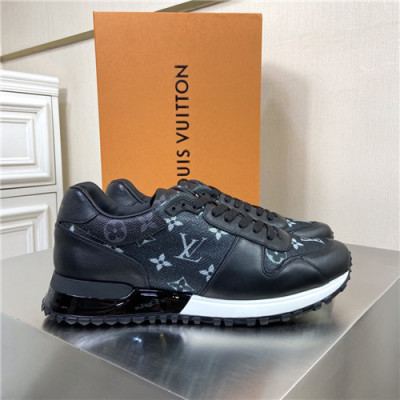 Louis Vuitton 2020 Men's Leather Sneakers - 루이비통 2020 남성용 레더 스니커즈,Size(240-270),LOUS1678,블랙