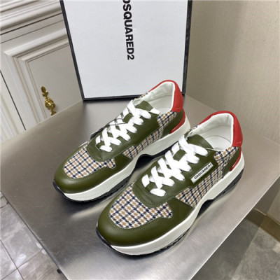 Dsquared 2020 Men's Leather Sneakers - 디스퀘어드 2020 남성용 레더 스니커즈,Size(240-270),DSQS0020,올리브