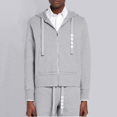 [톰브라운]Thom Browne 2021 Mm/Wm Casual Cotton Hoodie - 톰브라운 2021 남/녀 캐쥬얼 코튼 후디 Thom01168x.Size(s - 2xl).그레이