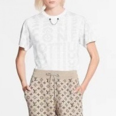 [루이비통]Louis vuitton 2021 Mm/Wm Logo Short Sleeved Tshirts - 루이비통 2021 남/녀 로고 반팔티 Lou02546x.Size(xs - l).화이트