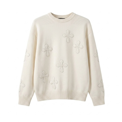크롬하츠 남성 라운드 니트웨어 - Chrom hearts Mens Round Knitwear - chc1006x
