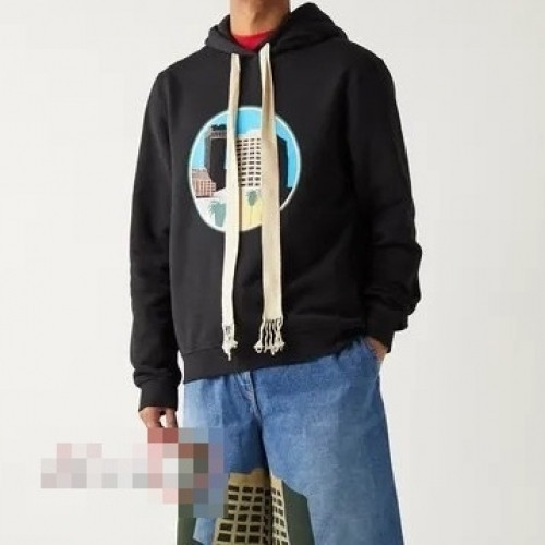 Loewe Mens Casual Hoodie - 로에베 2021 남성 로고 캐쥬얼 코튼 후디 Loe0327x.Size(xs - l).블랙
