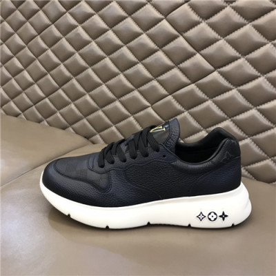 Louis Vuitton 2020 Men's Leather Sneakers - 루이비통 2021 남성용 레더 스니커즈,Size(240-270),LOUS1719,블랙