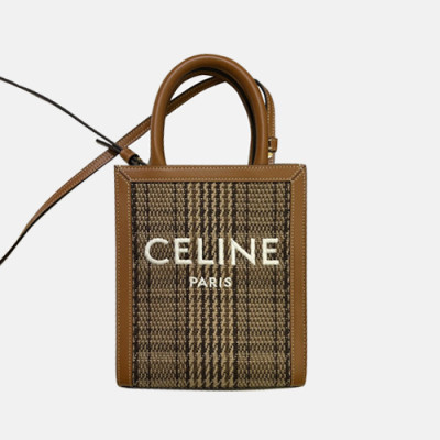 [셀린느]Celine 2020 Women's Mini Tote Shoulder bag,20cm - 셀린느 2020 여성용 미니 토트 숄더백,20cm,CLNB0671,카키